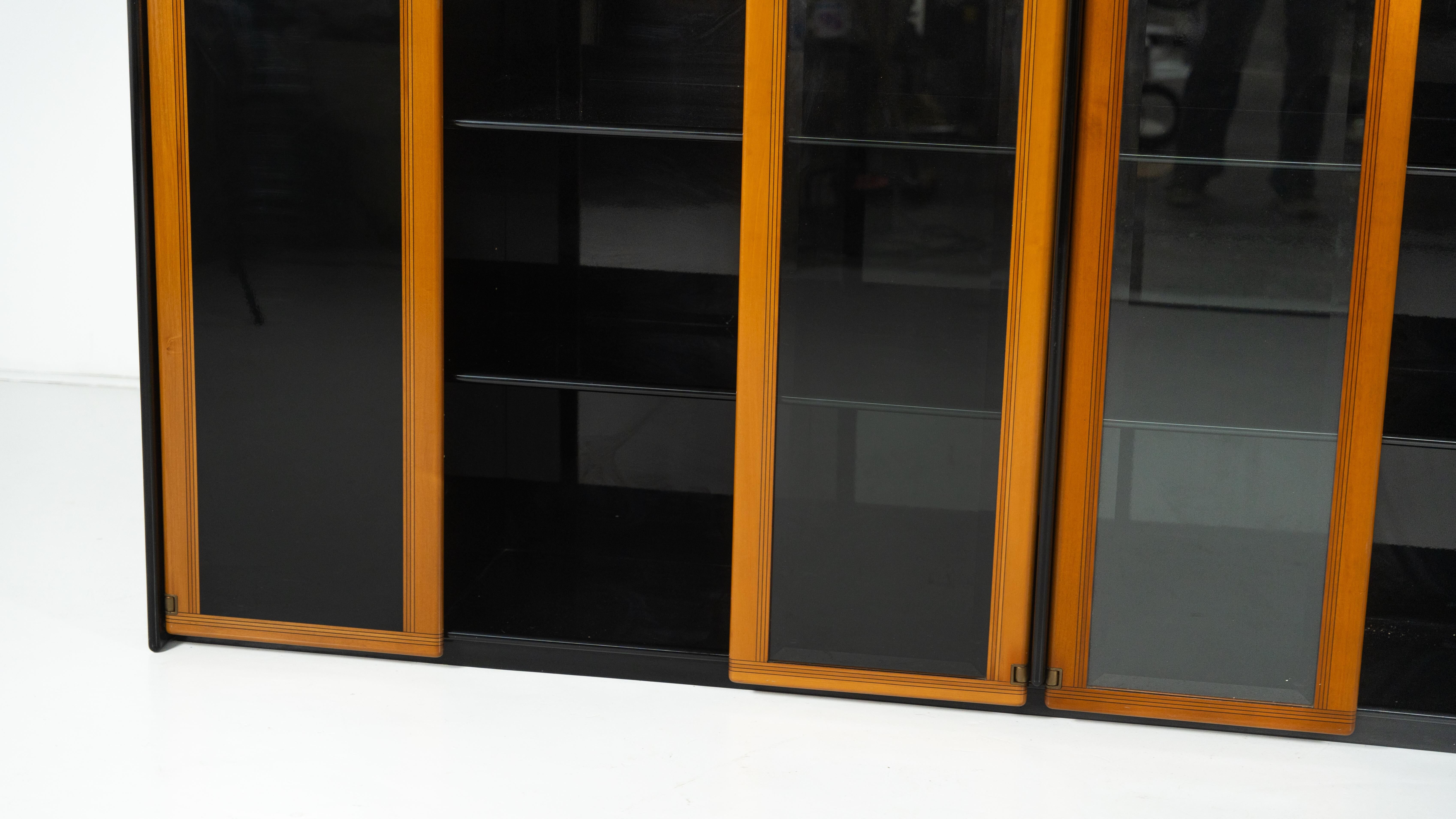 Library/Display Cabinet Artona modern mid-century by Afra and Tobia Scarpa, Maxalto