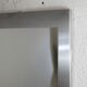 Mirror "space age". Stainless steel. France, circa 1970