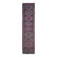 1960s Purple Pink Natural Turkish Hand-Knotted Runner Rug 81x327