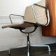 Eames office chair - EA 104 (similar to EA 108) beige fabric and aluminum