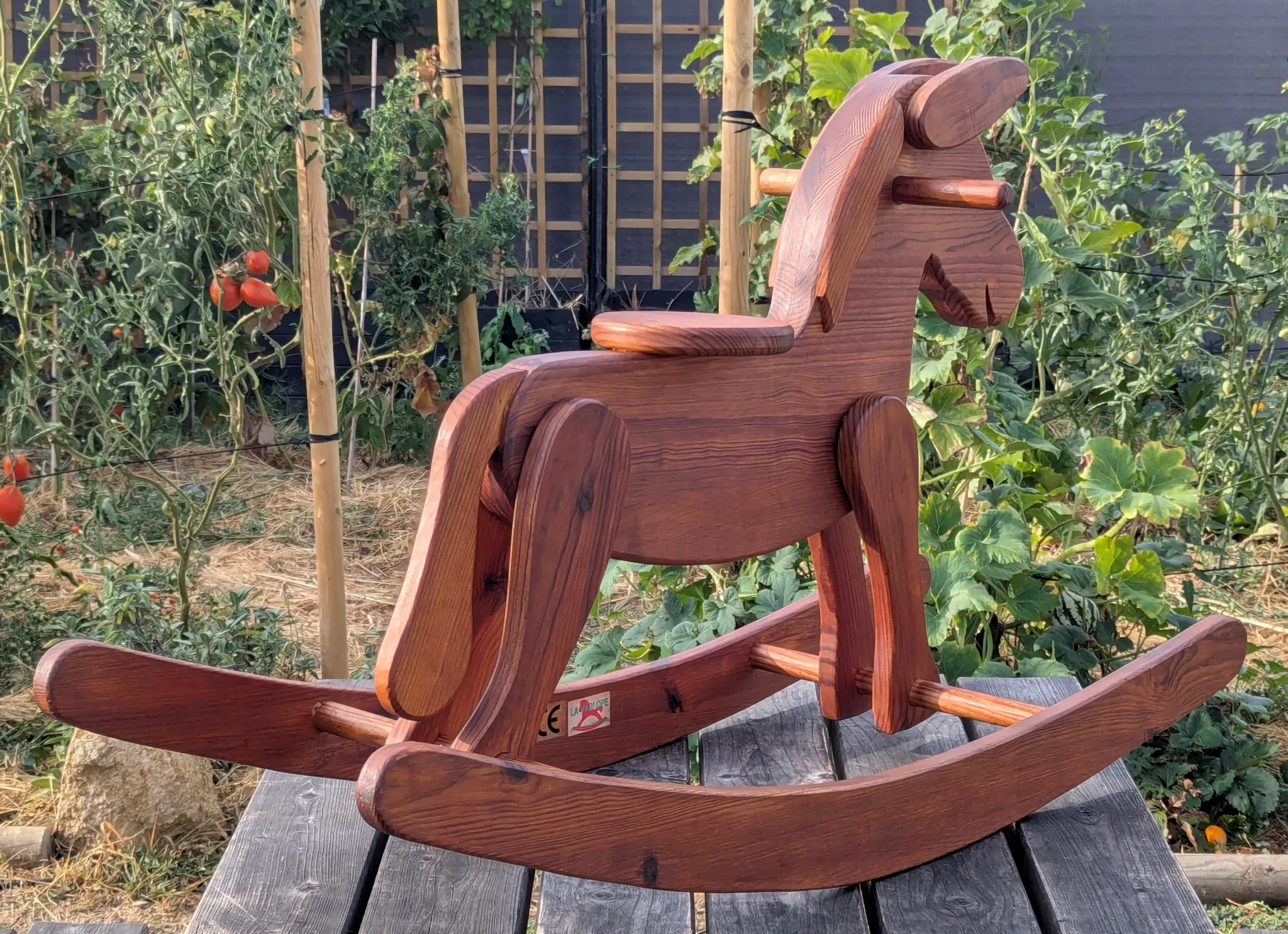 Rocking Horse La Varlope Solid Pine Wood Toy Child