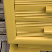 Ochre yellow Art Deco chest of drawers