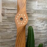 Wooden airplane propeller