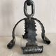 Wrought iron candlestick, chain candlestick from the 60s-70s.