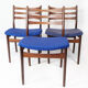 Set of three dining room chairs in teak Danish design, 1960s