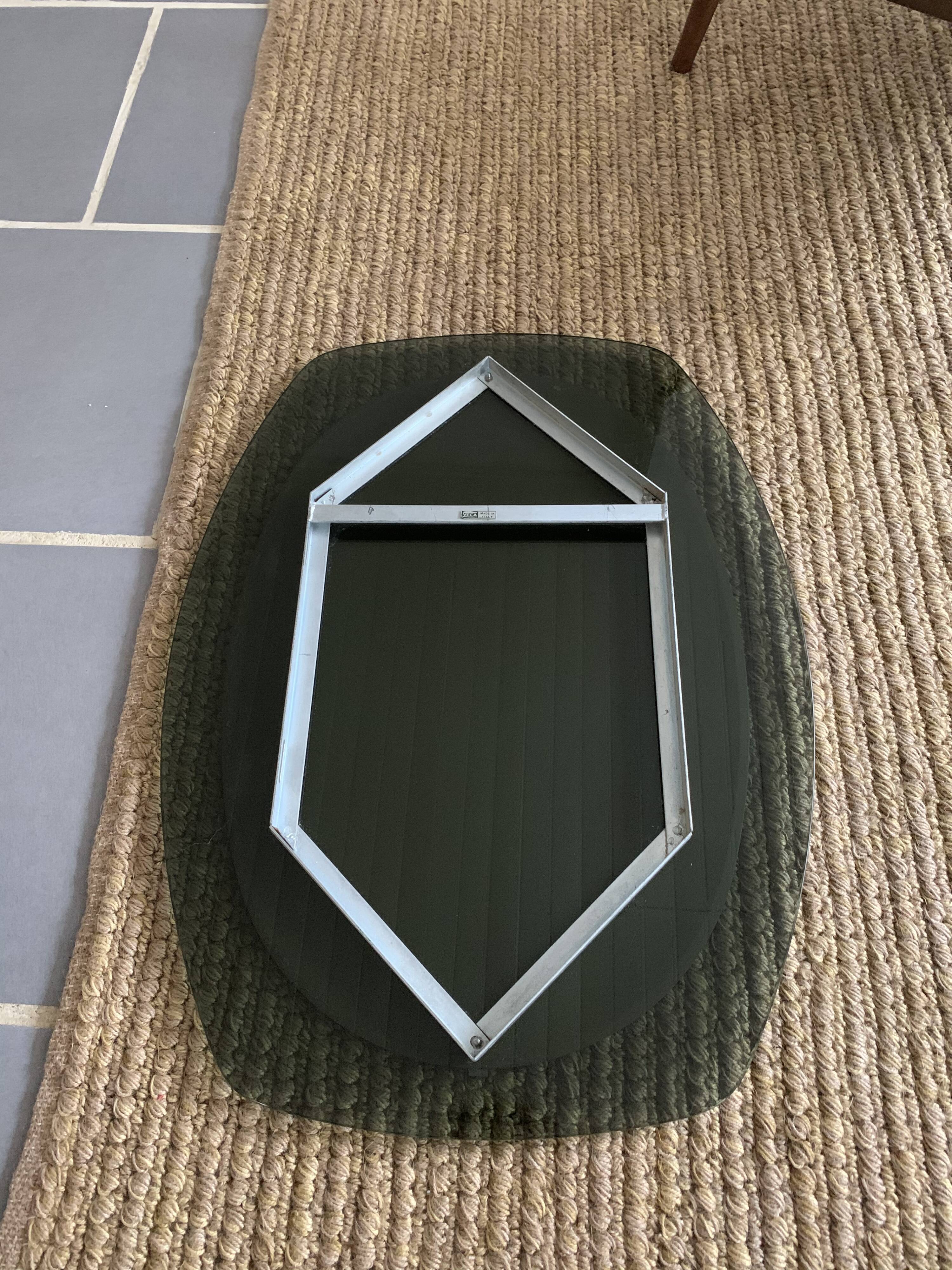 Vintage mirror 60s Italian design by Veca