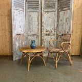 Pair of patinated gray shutters