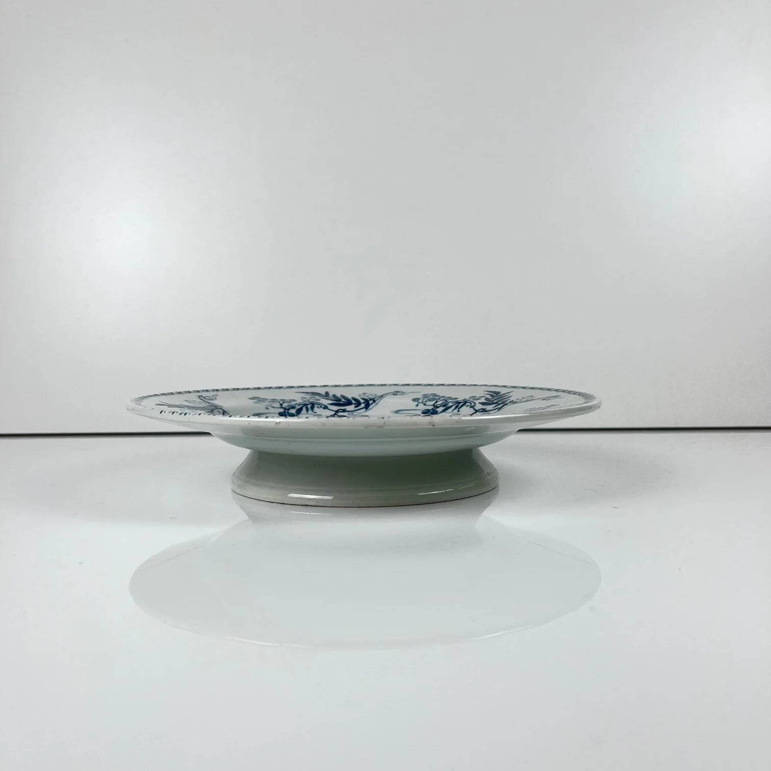 KG Luneville "Luculus" pedestal plate, late 19th-early 20th century