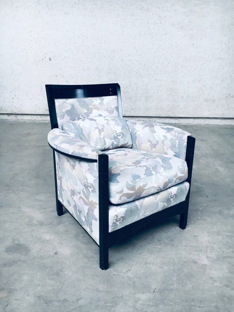 Set of Galaxy Peggy Low Armchairs by Umberto Asnago for Giorgetti, Italy, 1990s