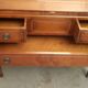 Sloping secretary, Louis XVI style donkey back desk, very good 20th century copy