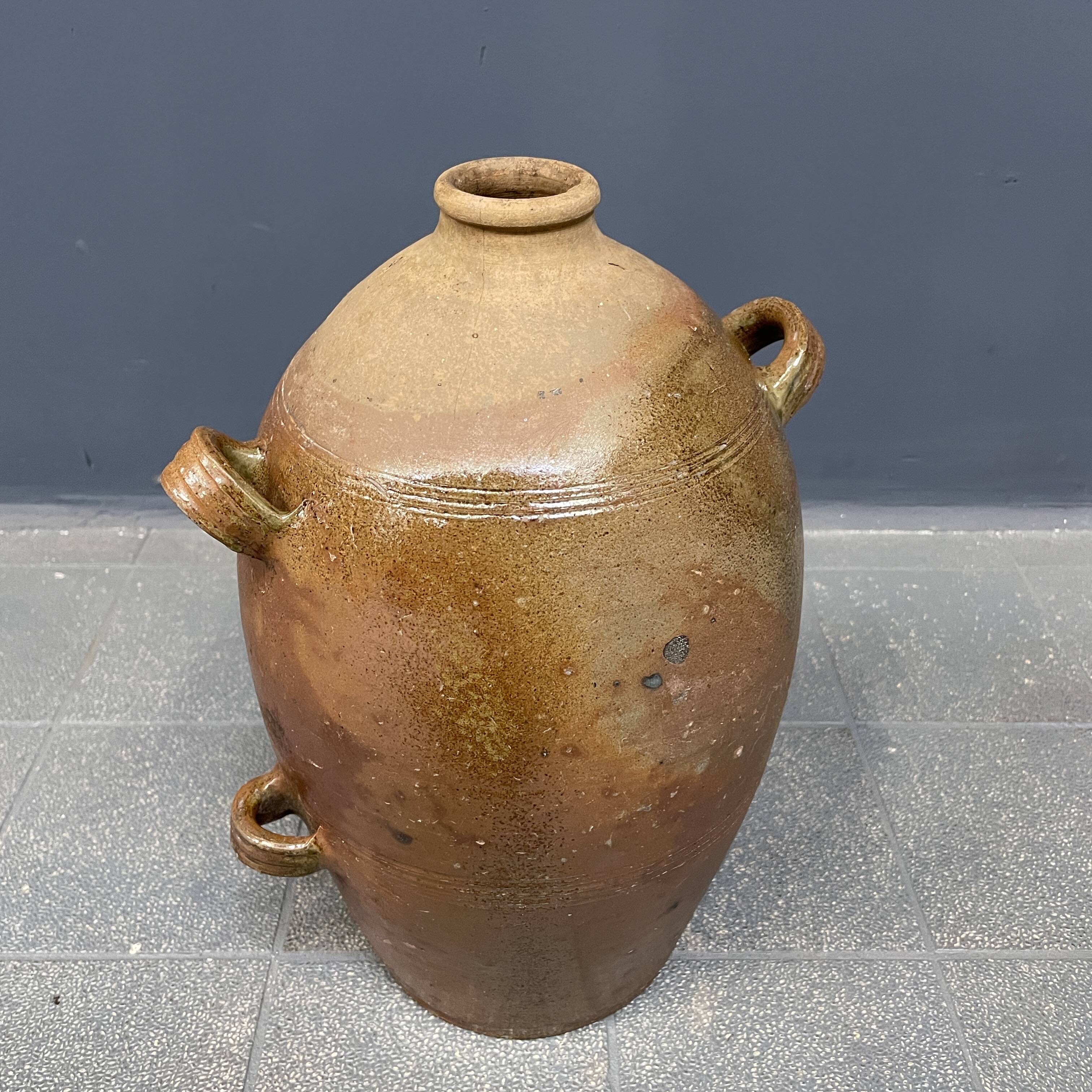 Large antique earthenware jug from Germany 18th century