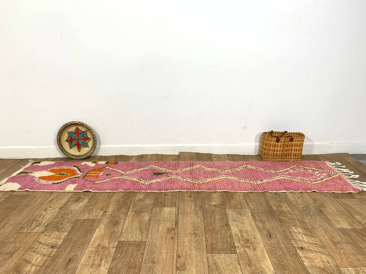 Handmade Moroccan Berber Rug 300 X 62 CM