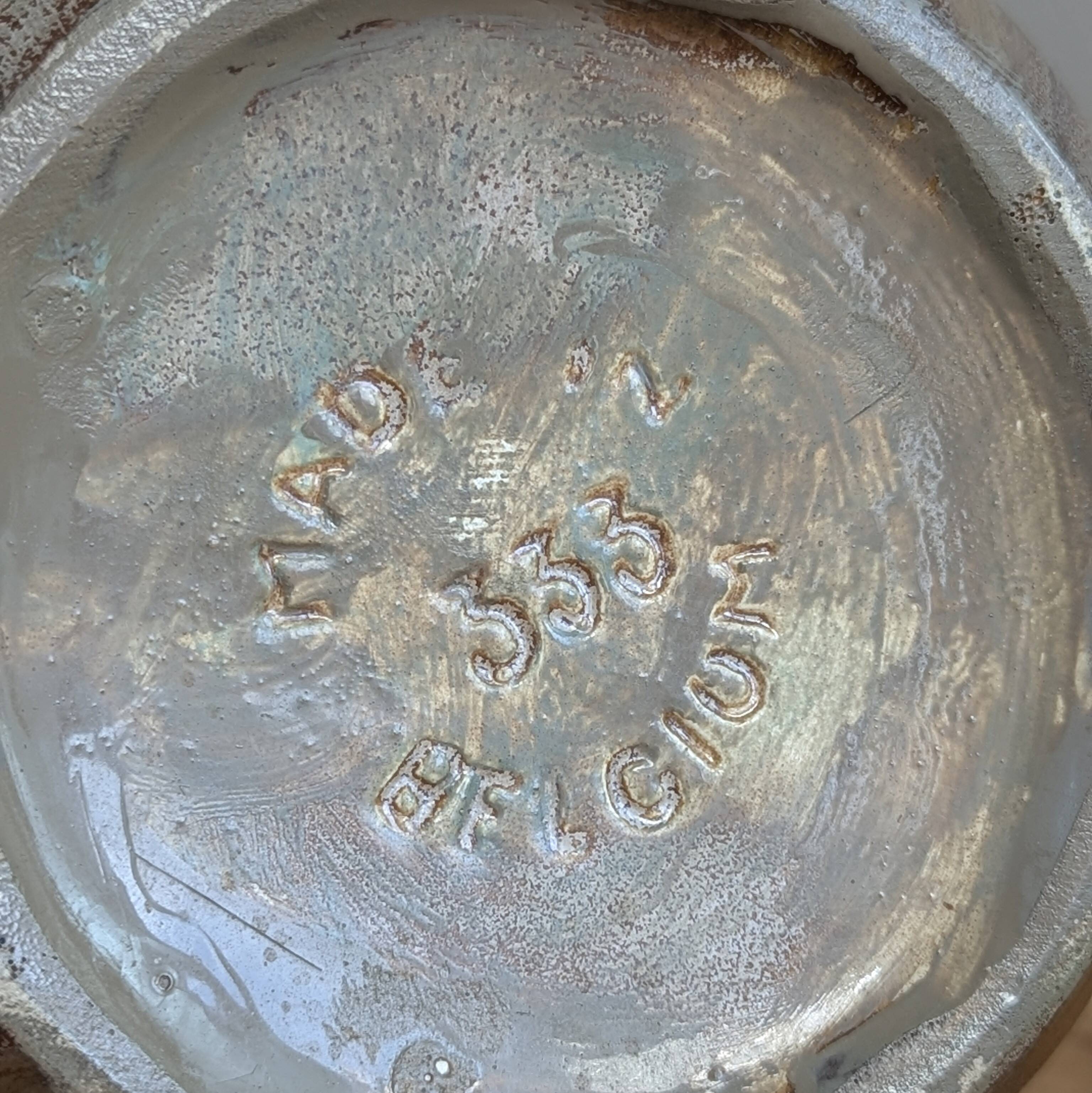 Belgium 4-sided neck ball vase