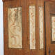 Painted folk art bridal wardrobe 1806