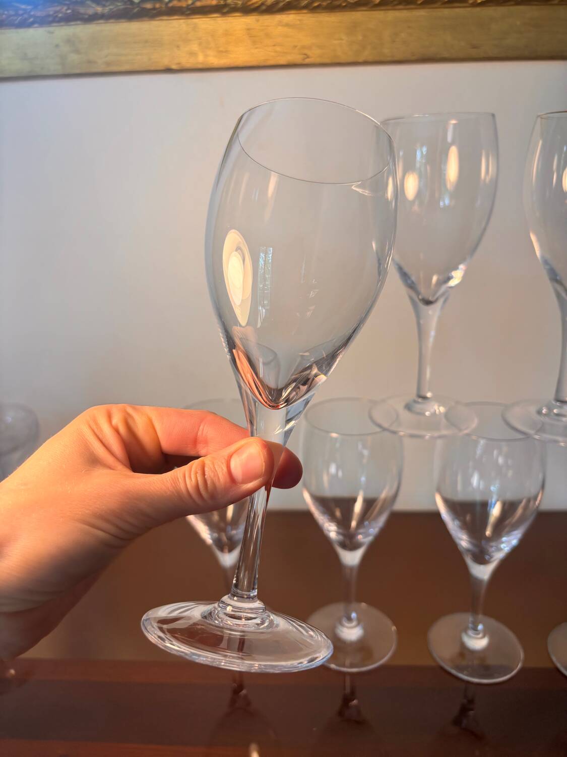 7 p. Bayel champagne glasses/wine glasses