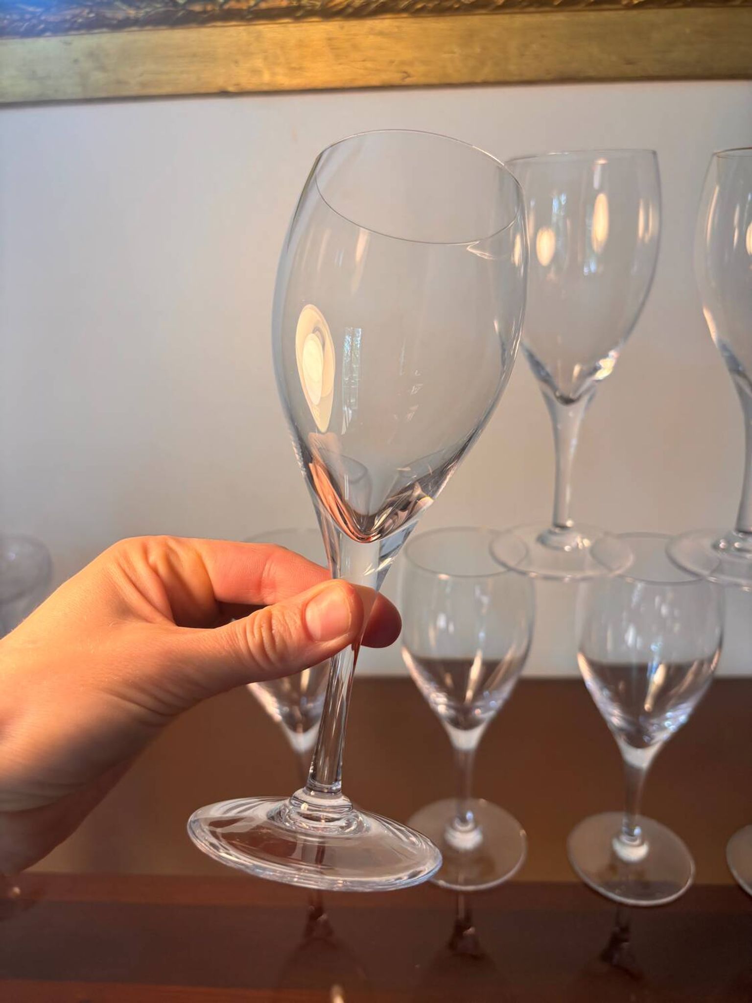 7 p. Bayel champagne glasses/wine glasses