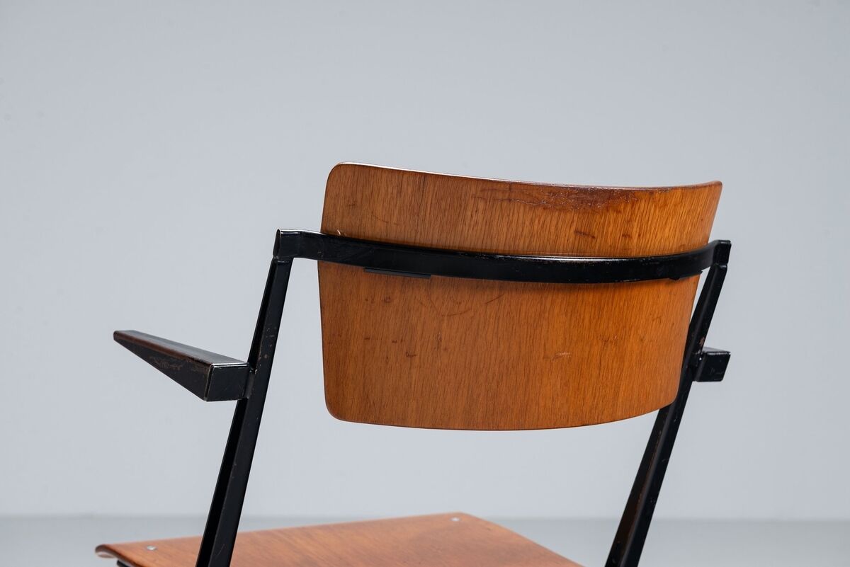 Wim Rietveld Pyramid dining chairs Ahrend de Cirkel The Netherlands 1960