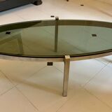 Table basse verre fumé