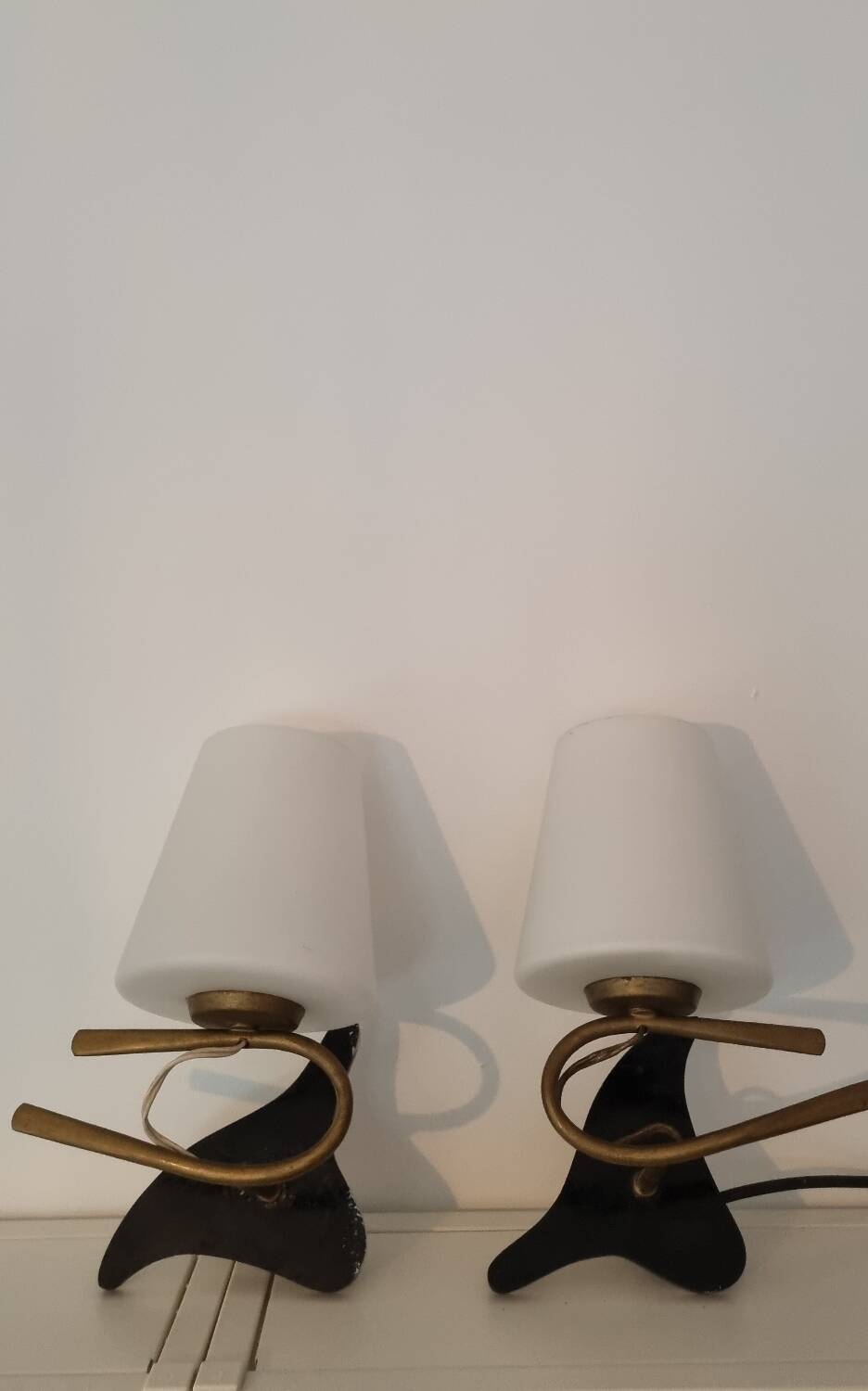 Pair of vintage wall lights