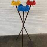 Italian multicolored Tricorno coat rack by Enzo Mari for Danese, 1970s