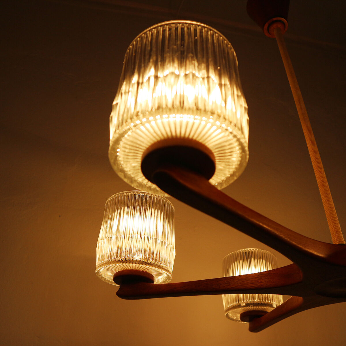 Teak chandelier 60