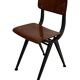 Vintage industrial children's chair, school chair, Dutch design