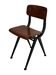 Vintage industrial children's chair, school chair, Dutch design