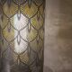 Grande lampe bakélite art deco avec abat jour metal motif art deco 62x13