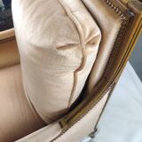 Louis XVI style armchair and pouf