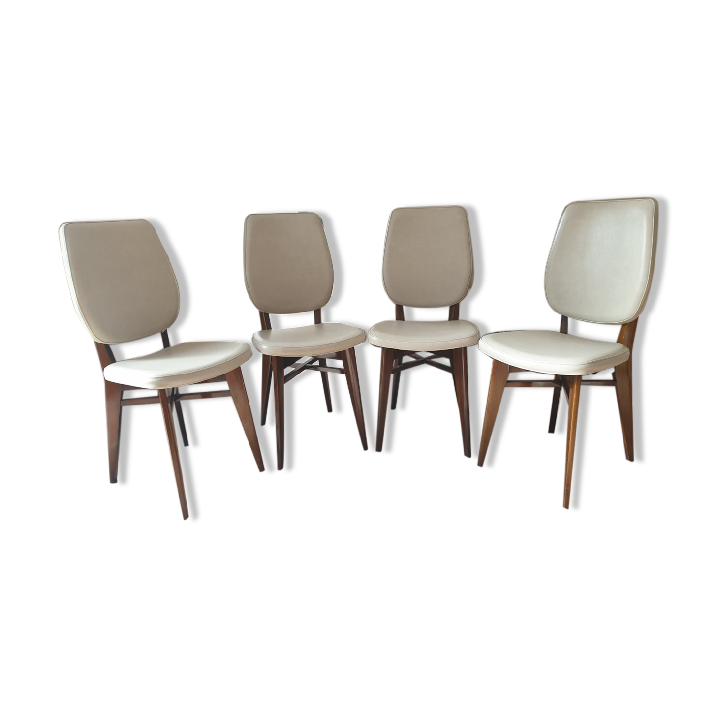 Chairs 60s Skaï beige