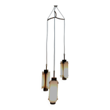 Suspension vintage scandinave en plexiglas et cuivre, probablement danoise