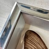 Stuffed butterfly in metal frame