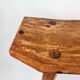 Swedish lacquered pine stool, 1970s