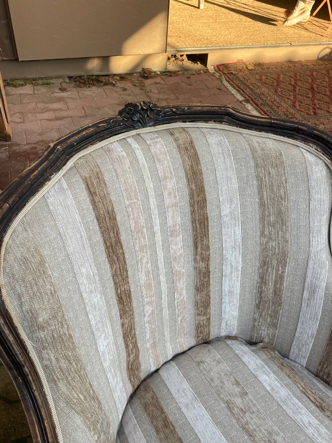 Louis XV style Bergère armchair