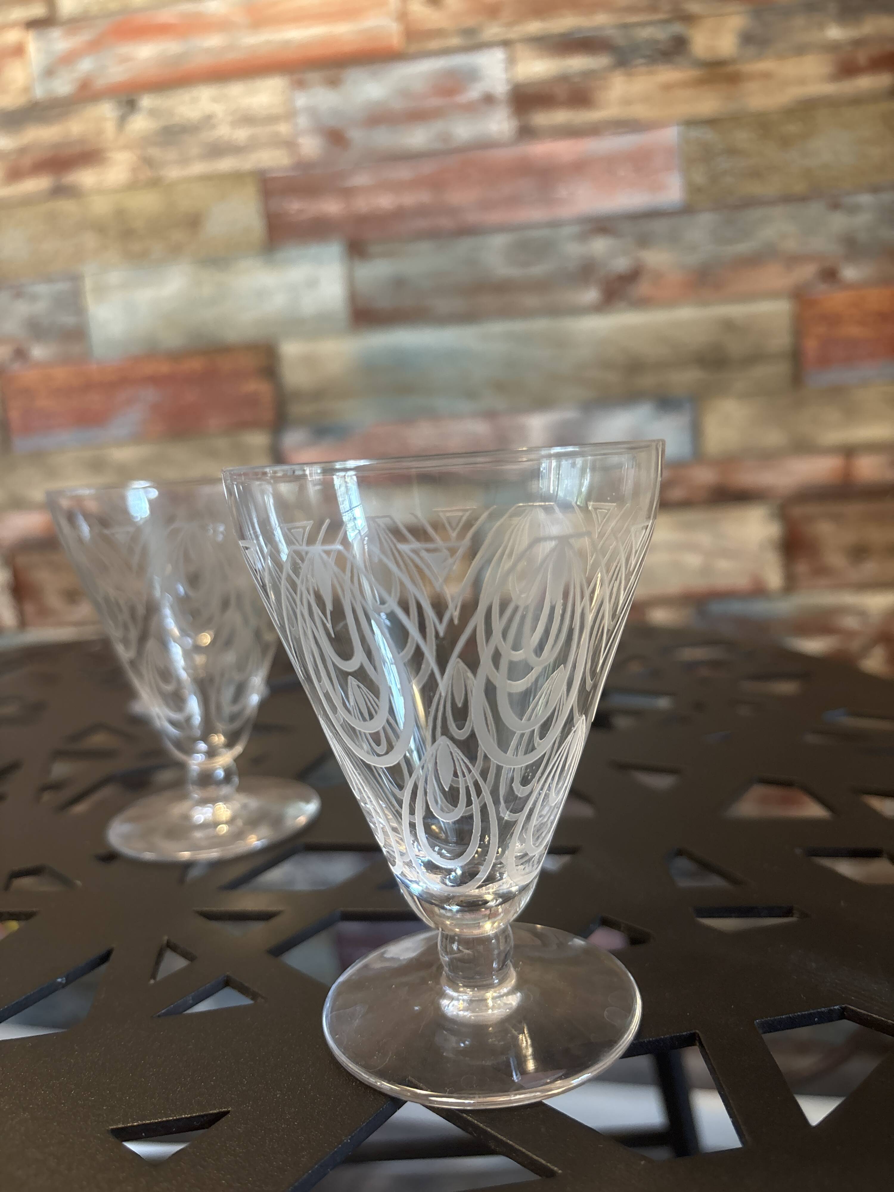 Crystal wine glass from Saint Louis