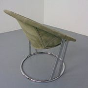 Vintage Suede Lounge Chair by Lusch Germany, 1960s