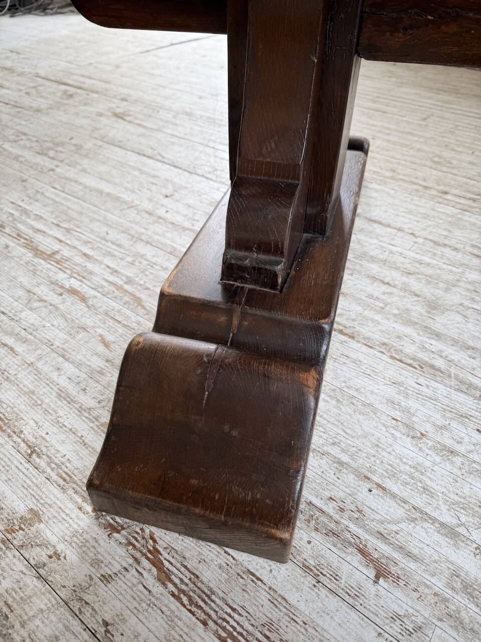 Table de monastère XXL en chêne, 19ème s.