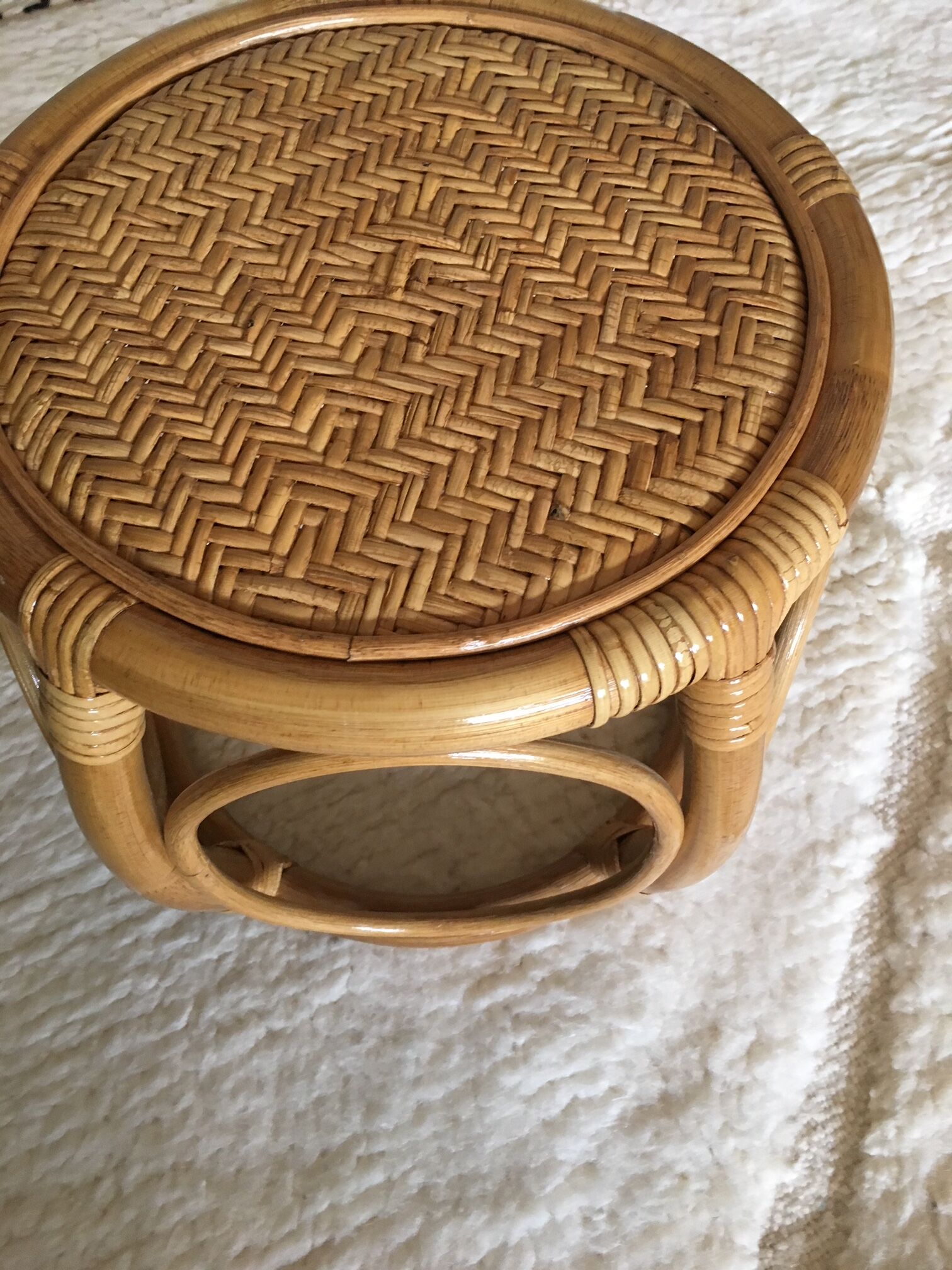 Rattan stool