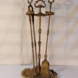 Gilded brass fireplace servant 2 elements