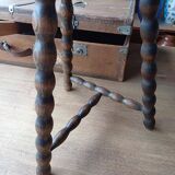 Beaded Tripod Mid-Height Stool