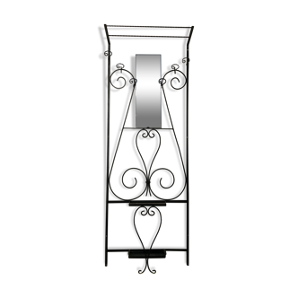 Vintage wrought-iron entrance cloakroom