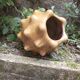 Mustard glazed ceramic vase