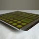 Vintage trivety ceramic and metal tiles