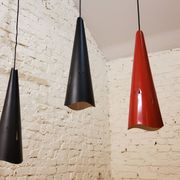 Vintage perforated metal suspensions