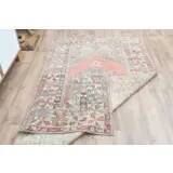 1970s Turkish Oushak Handmade Wool Cotton Brown Runner Rug 108x193