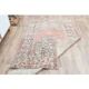 1970s Turkish Oushak Handmade Wool Cotton Brown Runner Rug 108x193