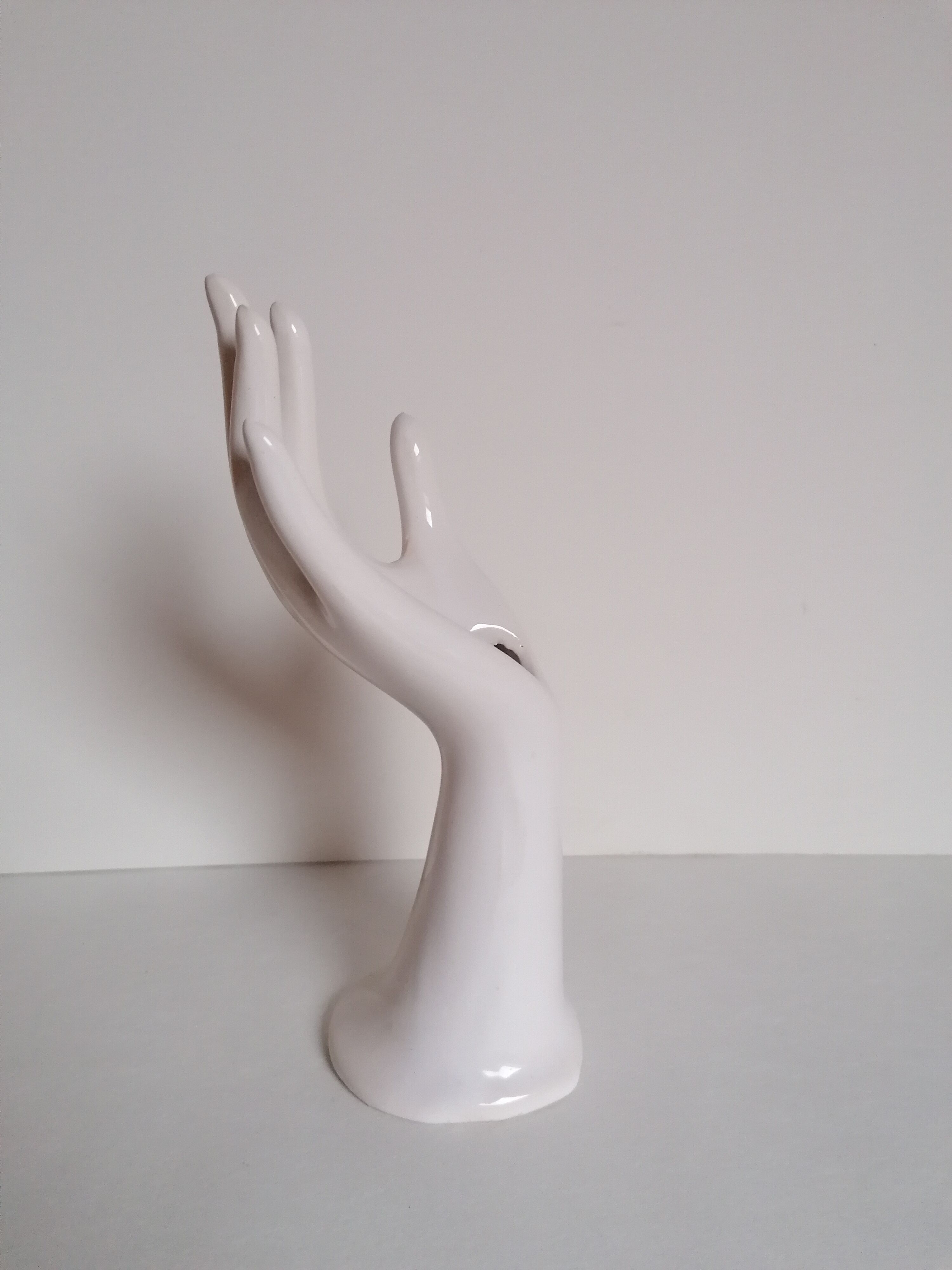 White ceramic hand