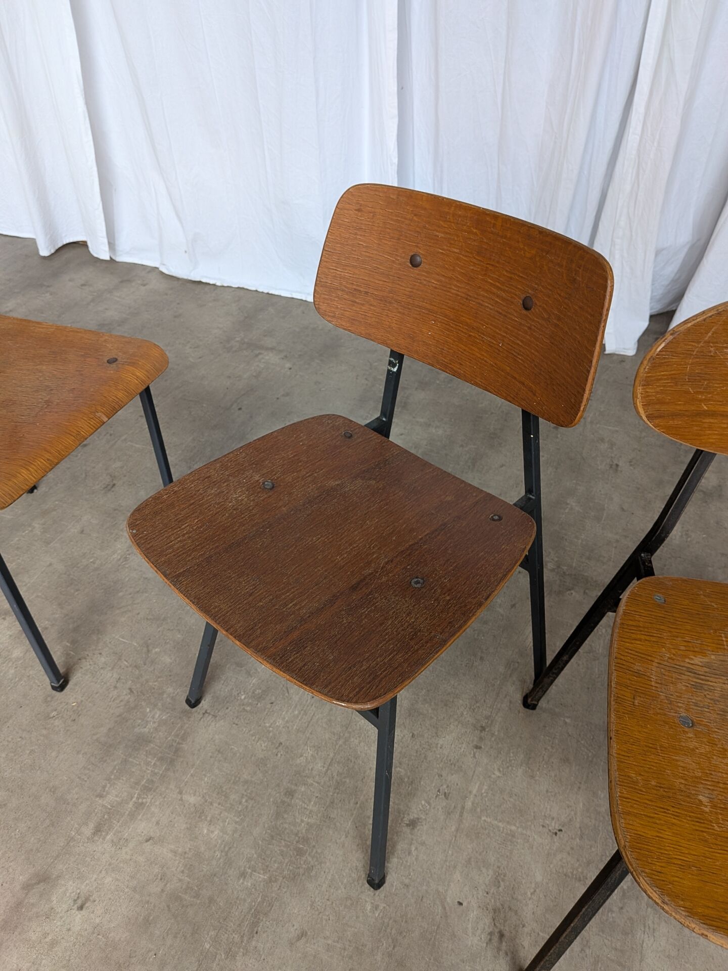 Chaises de salle à manger en bois Stol Kamnik vintage - Yougoslavie des années 1970 - Ensemble de 4