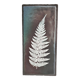 Plaque de lave émaillée à décor de fougère