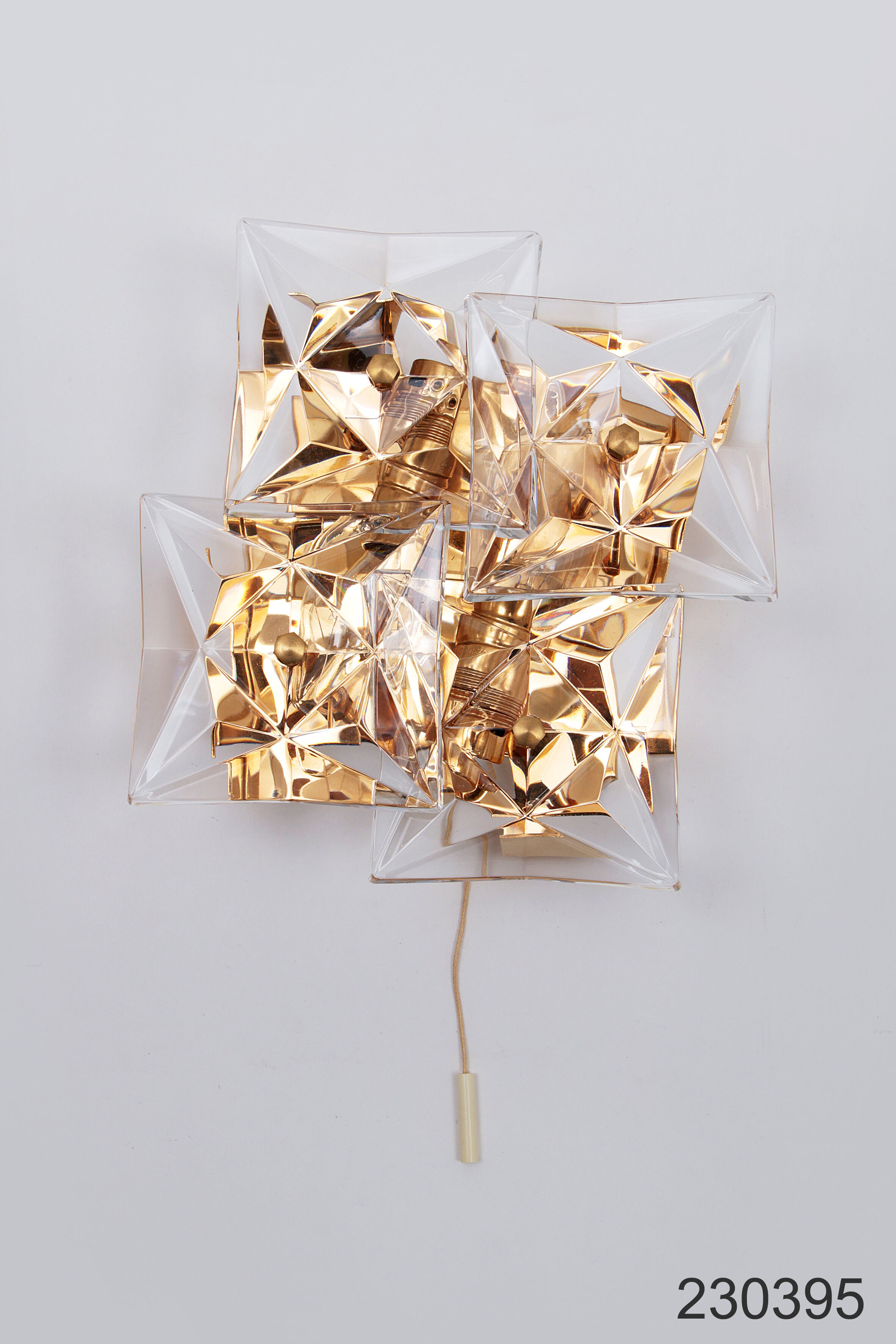 Kinkeldey wall lamp Gold-Plated Germany 1970